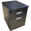 Picture of ST-P2DBW Torch 2-Drawer Mobile Pedestal - Black Walnut