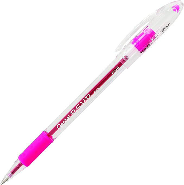 Picture of 61-012 Pentel R.S.V.P. Pen Pink Fine #BK90-P