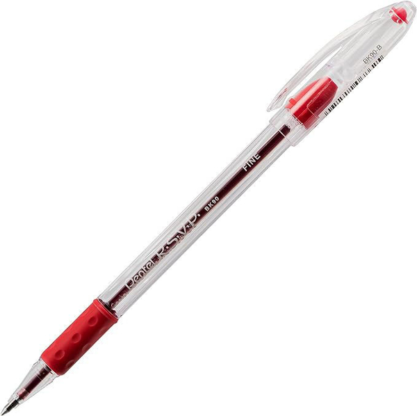 Picture of 61-011A Pentel R.S.V.P. Pen Red Fine #BK90-B