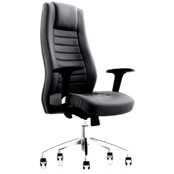 Picture of AA-H2201BK Image Exec Ribbed HB Vinyl Chair- Black