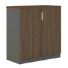 Picture of ET-C2S LW Evolve 800 2-Shelf Cupboard w/Doors - Lt. Walnut