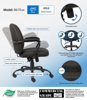 Picture of B6-70BK Boss Heavy Duty Task Chair w/Arms (300 lbs) - Bk