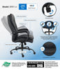 Picture of B9-91BK Boss H/Duty Double Plush  High Back Chair (400lbs) - Black