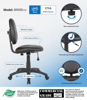 Picture of B9-090V Boss Caresoft Task Chair w/o Arms  - Black Vinyl