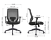 Picture of EC-5383BK Evolve H.B. Mesh Chair - Black