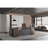 Picture of ET-E1809LW Royal 1800 Standard Desk w/2 Pedestals - Lt. Walnut