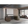 Picture of ET-E1809LW Royal 1800 Standard Desk w/2 Pedestals - Lt. Walnut