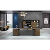 Picture of ET-E1820R LW  Royal 1800x2000 Exec Desk w/Side Cabinet - Lt. Walnut