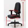 Picture of EC-5370BK Image Task Chair w/Arms- Black
