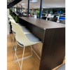 Picture of EC-5268WH Evolve Bistro Chair w/Grey Padded Seat - White