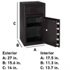 Picture of 09-030 Sentry 27x14x15.6 XX-Lge Depository Safe #DH134E