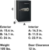 Picture of 09-031 Sentry 24 x 15.4 x 16.1 Digital Safe #T6-3L1