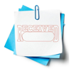 Picture of 75-014E  Xstamper Self Ink Stamp Red RECEIVED #1203