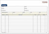 Picture of 07-042A 8x5 Invoice Book (3) Carbonized #TC5840