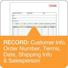 Picture of 07-044A 8x5 Sales Order Book (3) Carbonized #TC5805