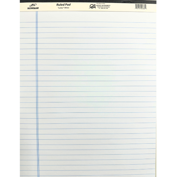 Picture of 56-021 Scholar Perforated Ruled Pad L/S White