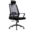Picture of AA-6382BK Image-Alidis HB Mesh Chair w/Headrest & Loop Arms - Blk