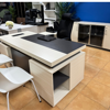 Picture of ET-E1820R WO  Royal 1800x2000 Exec Desk w/Side Cabinet - White Oak