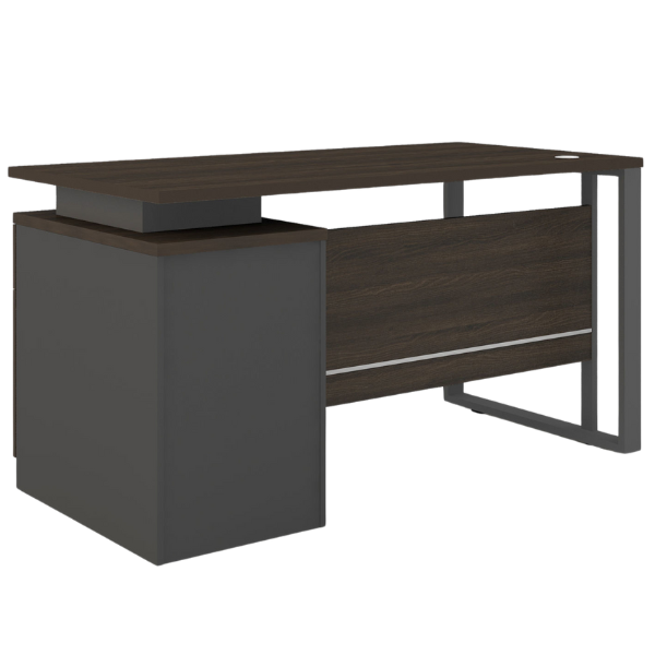 Picture of ET-D127W Evolve 1200 x 700 Desk w/Cupboard - Walnut
