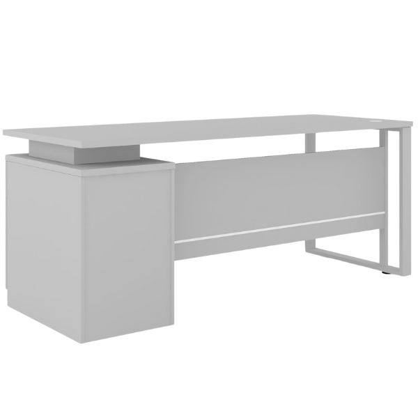 Picture of ET-D167GY Evolve 1600 x 700 Desk w/Cupboard - Grey