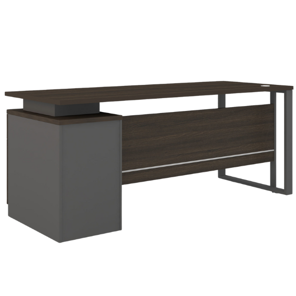 Picture of ET-D167W Evolve 1600 x 700 Desk w/Cupboard - Walnut