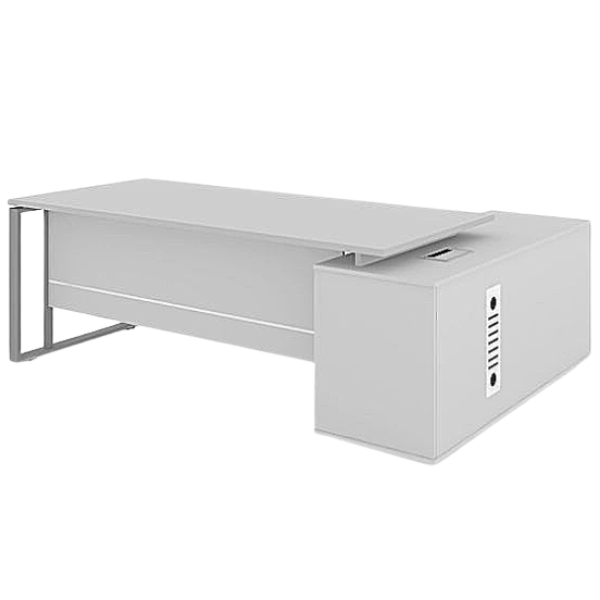 Picture of ET-D1615L GY Evolve 1600 x 1500 L-Type Desk w/Cupboard - Grey