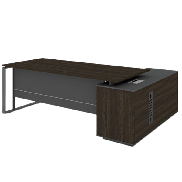 Picture of ET-D1615L W Evolve 1600 x 1500 L-Type Desk w/Cupboard - Walnut