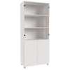 Picture of CA-C385G WW Supertech 5-Shelf (800) Cabinet w/Solid & Glass Doors - WW