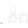 Picture of ZP-E0302UM Manhattan 2-Drawer Mobile Pedestal