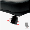 Picture of CH-3900 A316 Luminar High Back Polyurethane Leather Exe.Chair Bk.