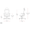 Picture of CH-2800AHZ ITIS 2 High Back Exec. Mesh Chair w/Headrest - Black (651A)