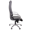 Picture of AA-812BBK Image High Back Exec Vinyl Chair w/Chrome Base - Blk