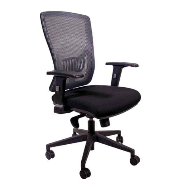 Picture of AA-5336BK Image High Back Mesh Chair w/Arms - Black