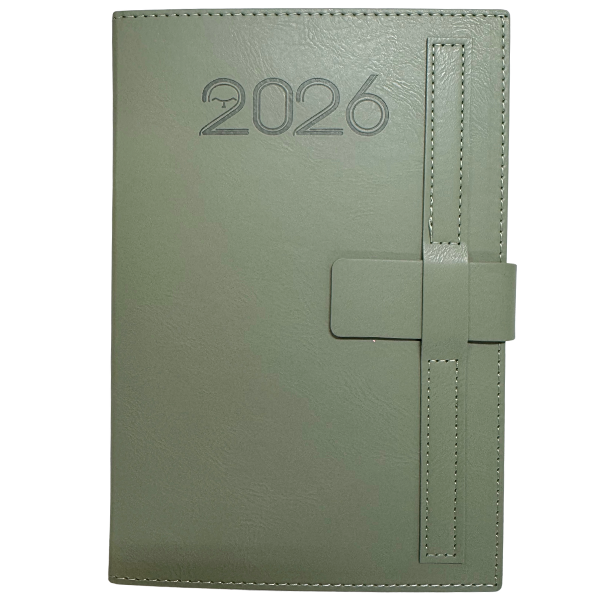 Picture of 90-006  SOS 5 1/2 x 8 1/2 Exec Appt. Diary w/Flap - Green