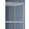 Picture of AZ-RYX62 Image 36x18x63 4-Shelf Industrial Chrome Rack w/ Wheels