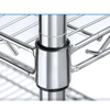 Picture of AZ-RYX62 Image 36x18x63 4-Shelf Industrial Chrome Rack w/ Wheels