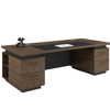 Picture of ET-E1809LW Royal 1800 Standard Desk w/2 Pedestals - Lt. Walnut