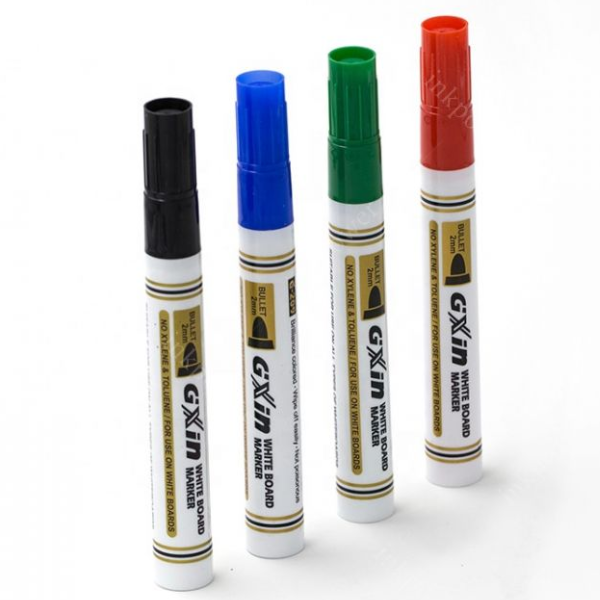 Picture of 53-018E GXIN #209 Bullet Tip Whiteboard Markers (4) Asst'd.