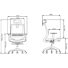 Picture of AA-5322BK Anji High Back Mesh Chair w/Headrest - Black