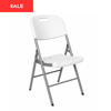 Picture of AA-64970WEB Image Plastic Folding Chair - Off White