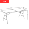 Picture of AA-T64972WB Image 1830x750 Plastic Table w/Folding Top & Legs - OW #Z180